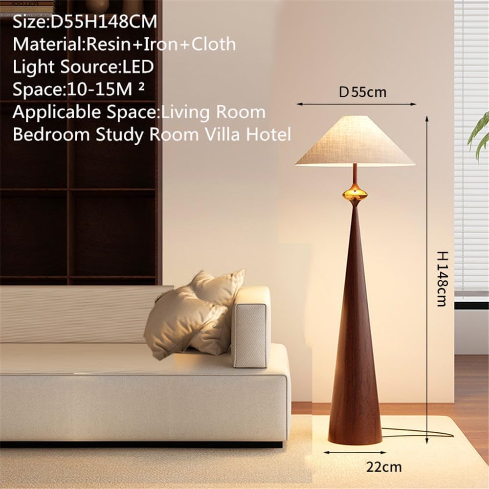Contemporary Floor Lamp Luxury Family Living Room Bedroom Study Villa Hotel Model Houses LED Retro Creativity Decorative Standing Light (Style 23)