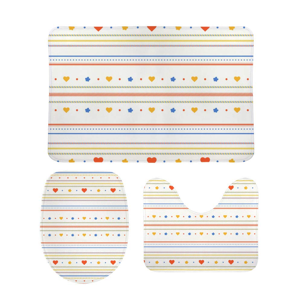 Tapis de bain pour éviter les glissades lot de 3 tapis de cuisine