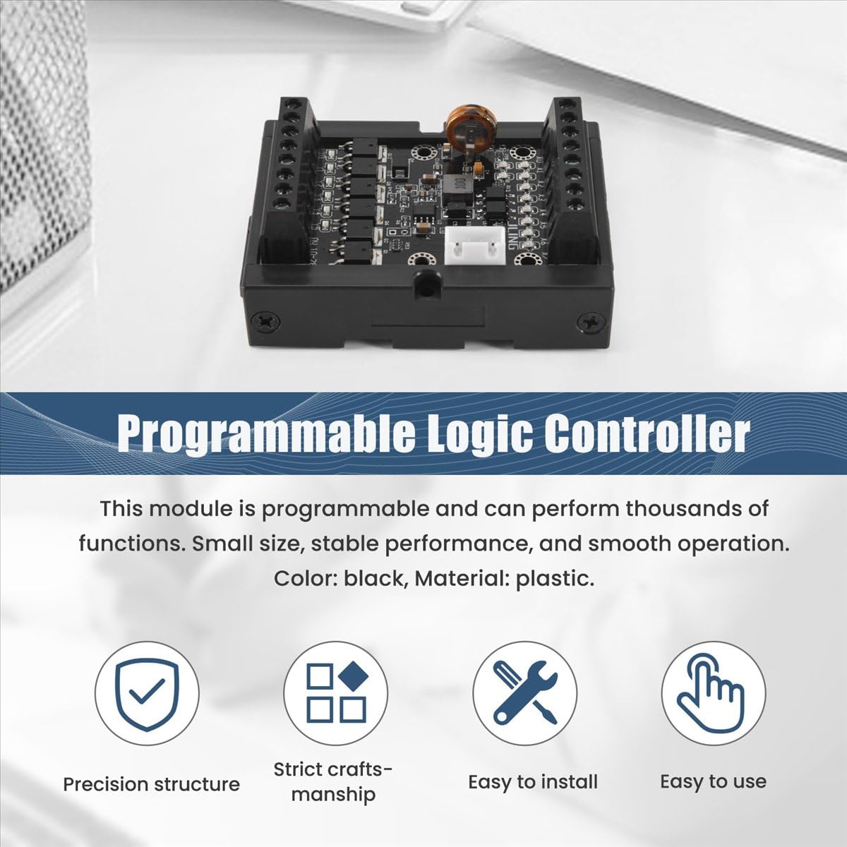 Programowalny sterownik logiczny PLC DC 10-28 V regulator FX1N-14MT przemysłowa płyta sterująca