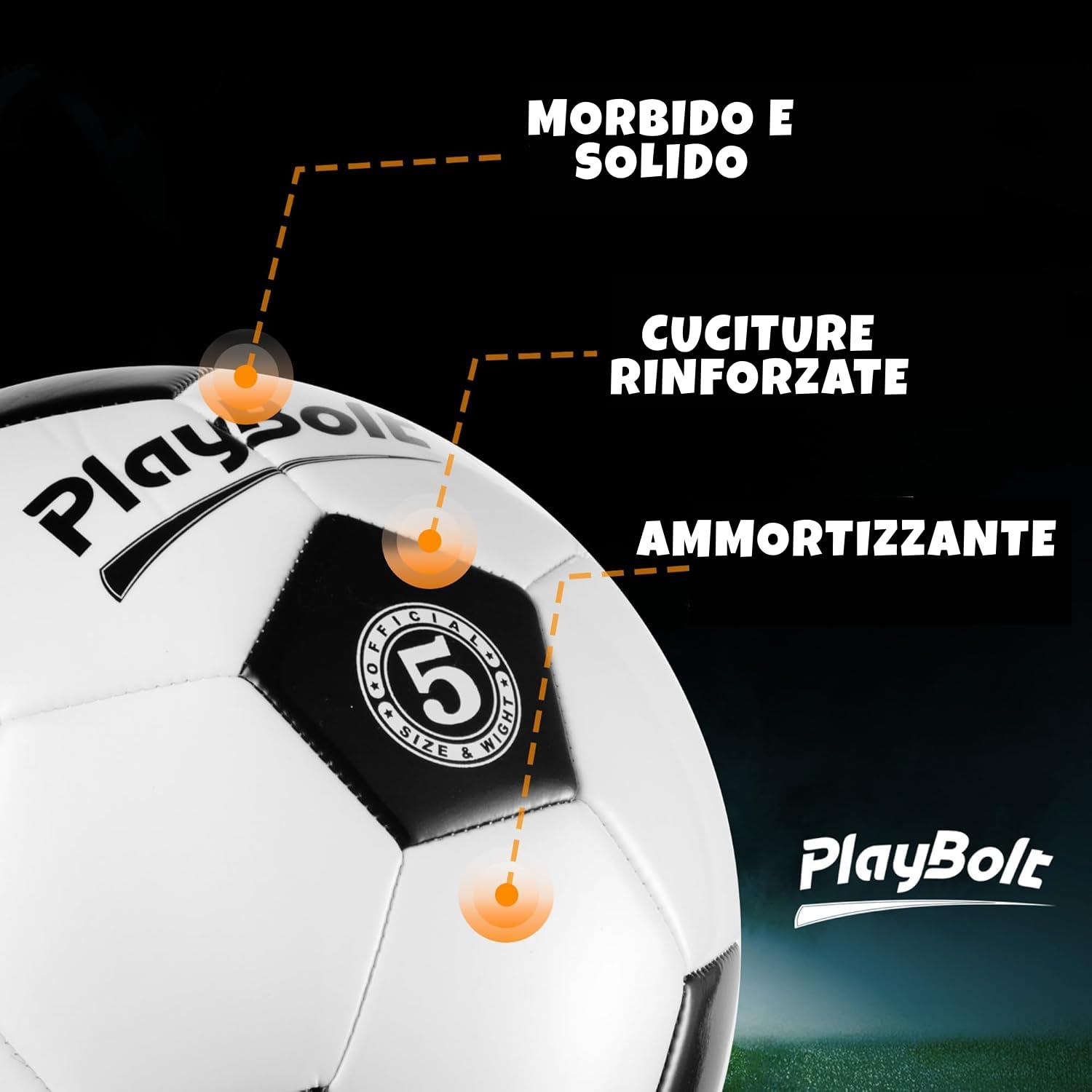 Pallone da calcio taglia 2–5, pelle PVC di alta qualità, con pompa. Per bambini, ragazzi e adulti. Ideale per allenamento, partita o gioco. Disponibile in confezione da 1 o 4