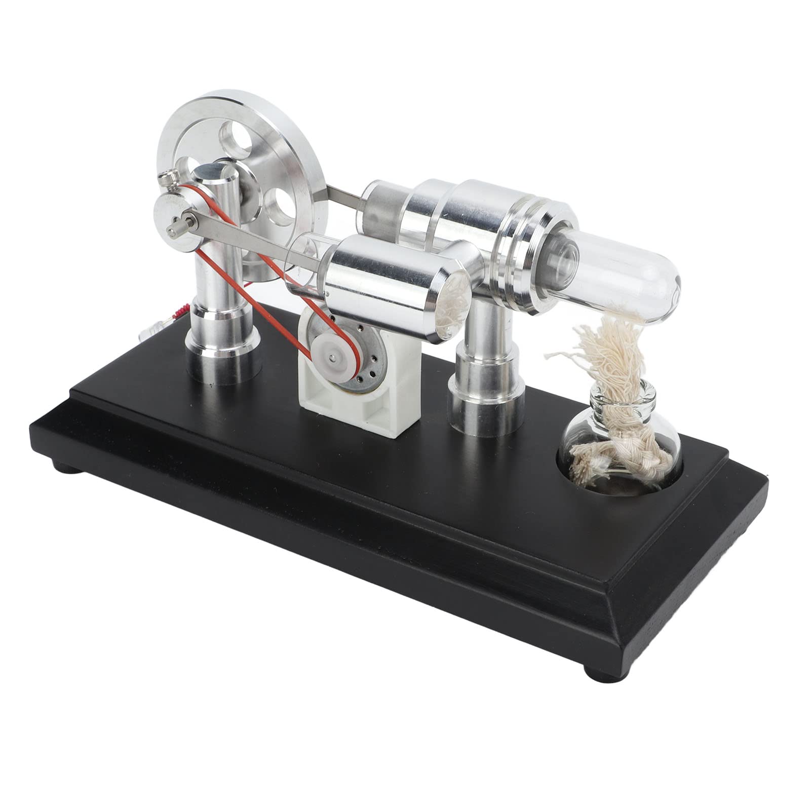 Modello Motore Stirling Engine Design Raffinato con LED Multicolori per Progetti di Scienze Educative Acciaio Inossidabile 1 unità