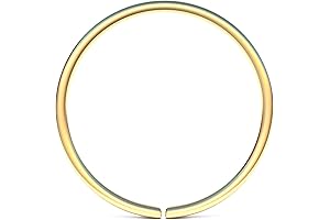 ALOME 14K Gold Filled Gold Belly Button Ring - 20G 8mm Plain...