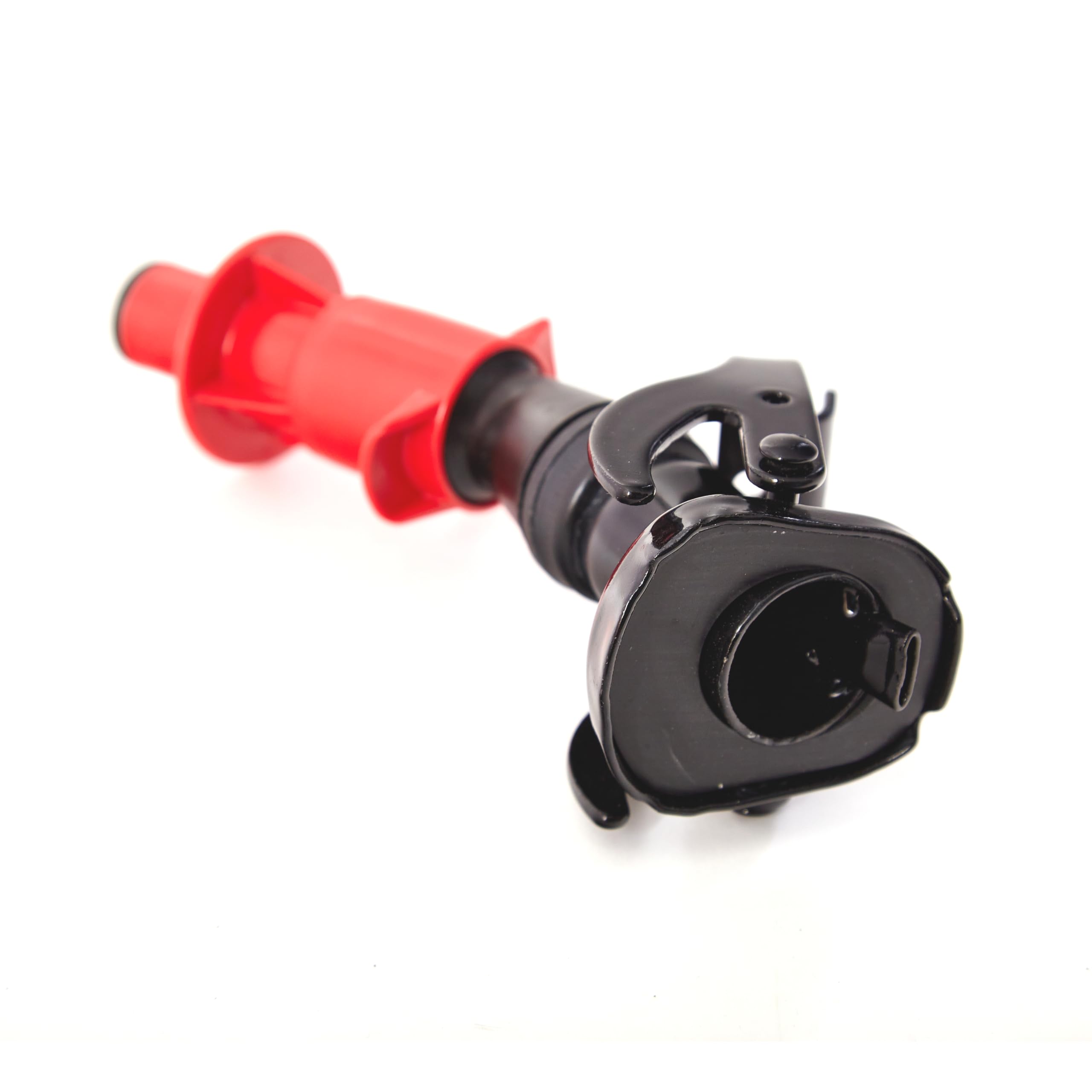BW® Beccuccio per tanica carburante in metallo, 5/10/20 litri, "Smart Spout" con protezione antigoccia, colore nero, RAL 9005, made in Europe