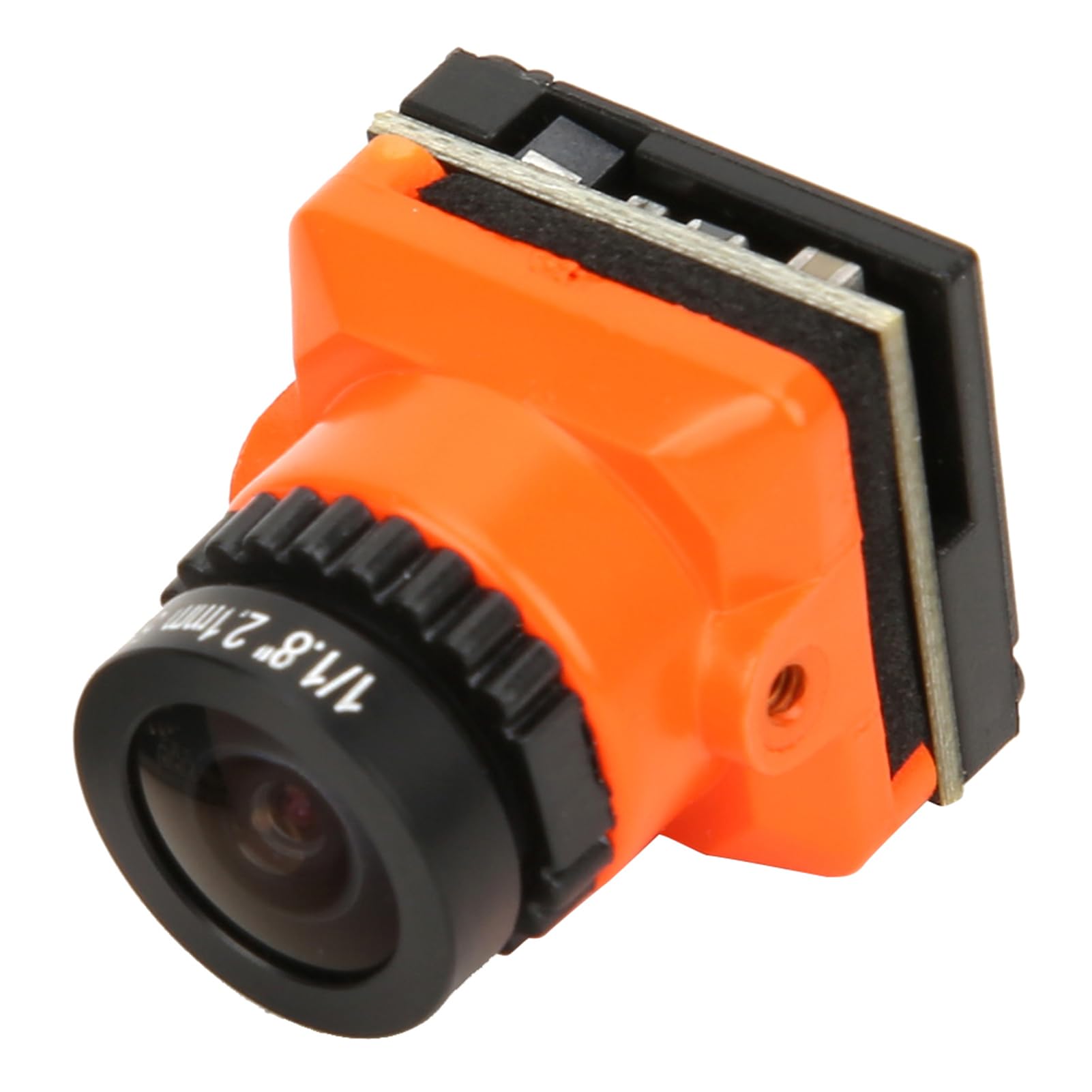 Kamera Oumefar FPV o Wysokiej Rozdzielczości 1500TVL 2,1 MM Obiektyw OSD dla Drona Quadcoptera FPV Pomarańczowa Kamera Drone