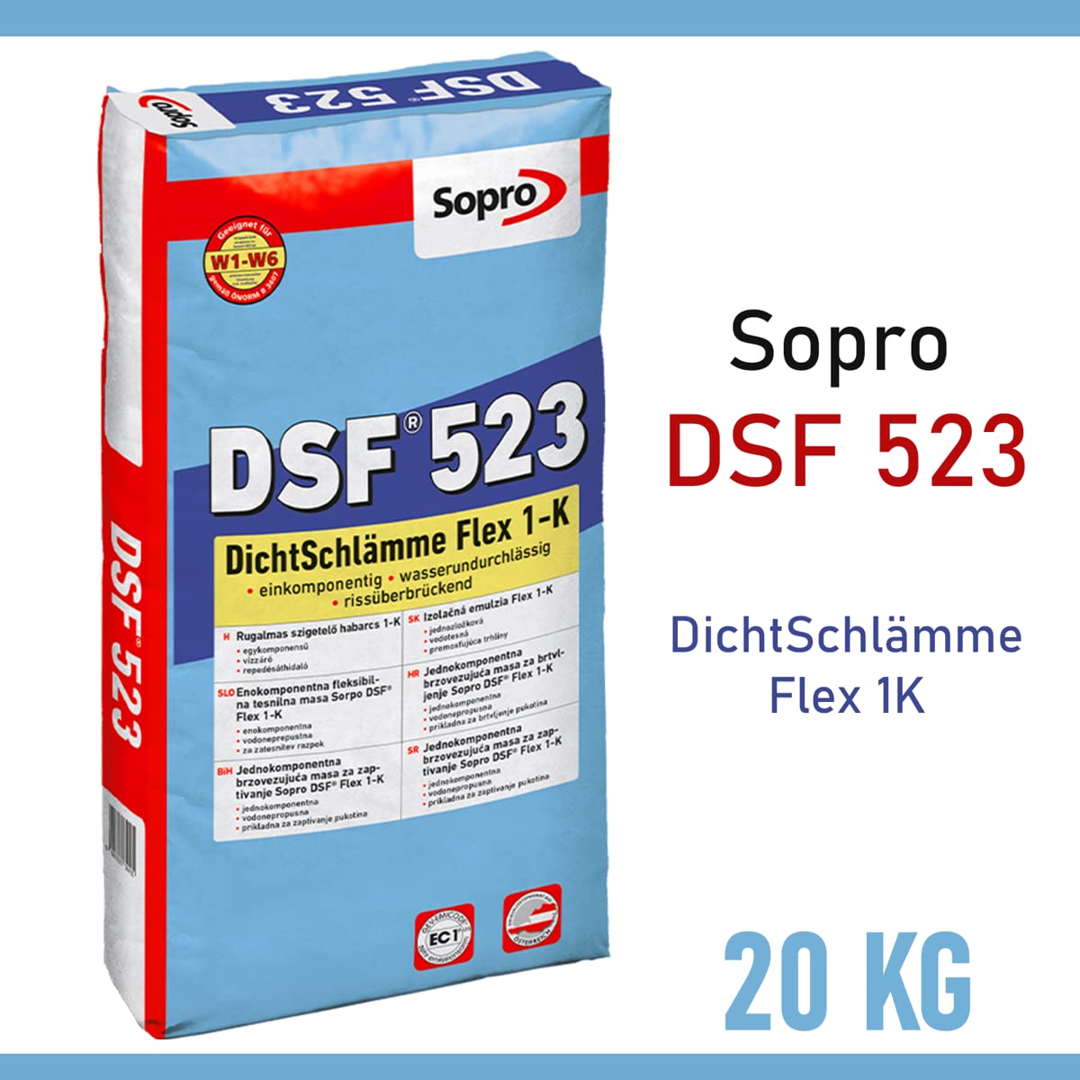 Sopro Dichtschlämme Flex 1- K, 20 Kg