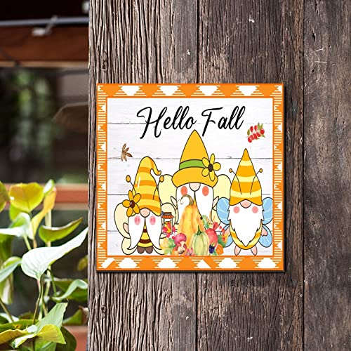 Décoration murale en bois Hello Fall chic pour salon et chambre - 4