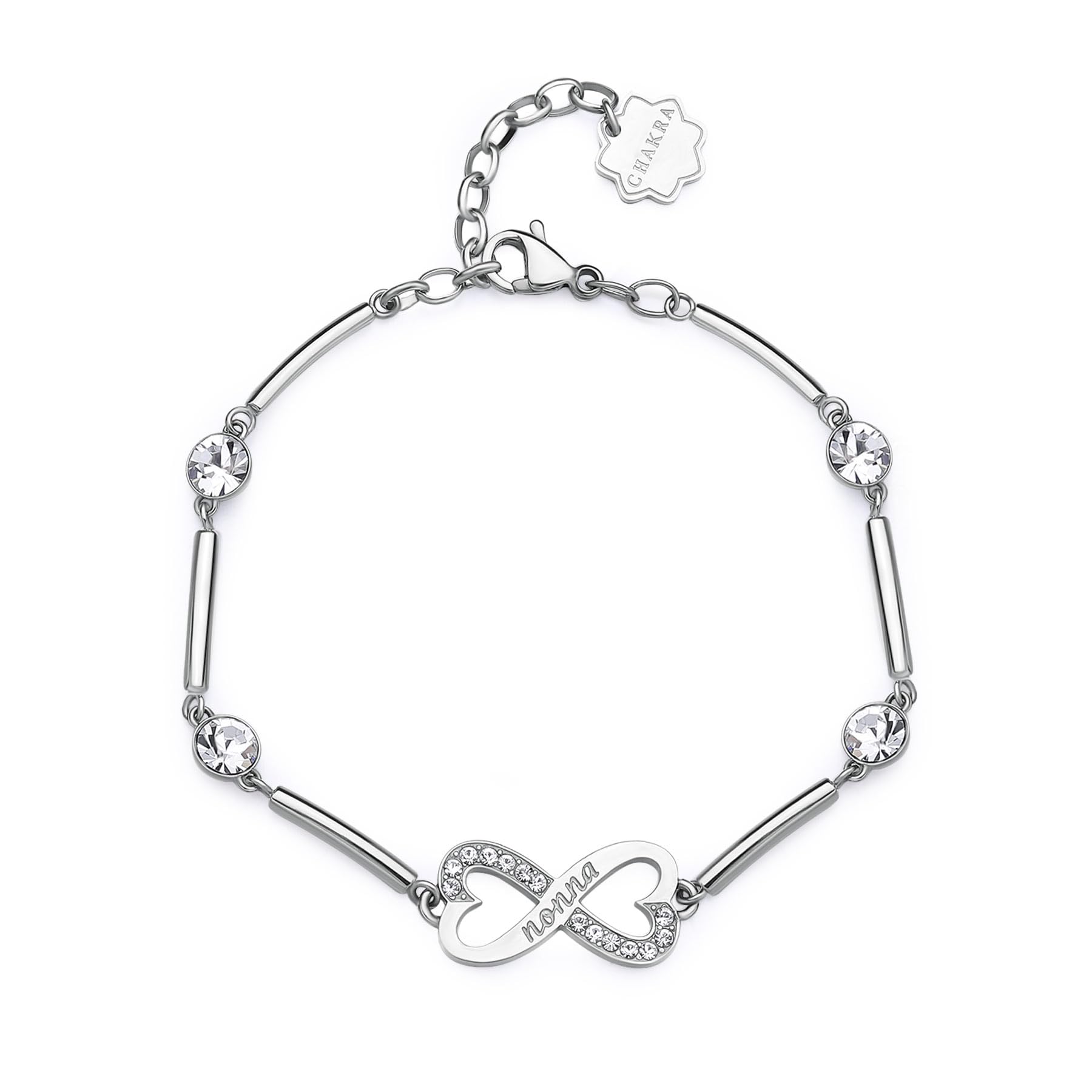 Brosway Bracciale Acciaio Infinito Nonna Chakra BHKB162 Stainless Gioiellerie