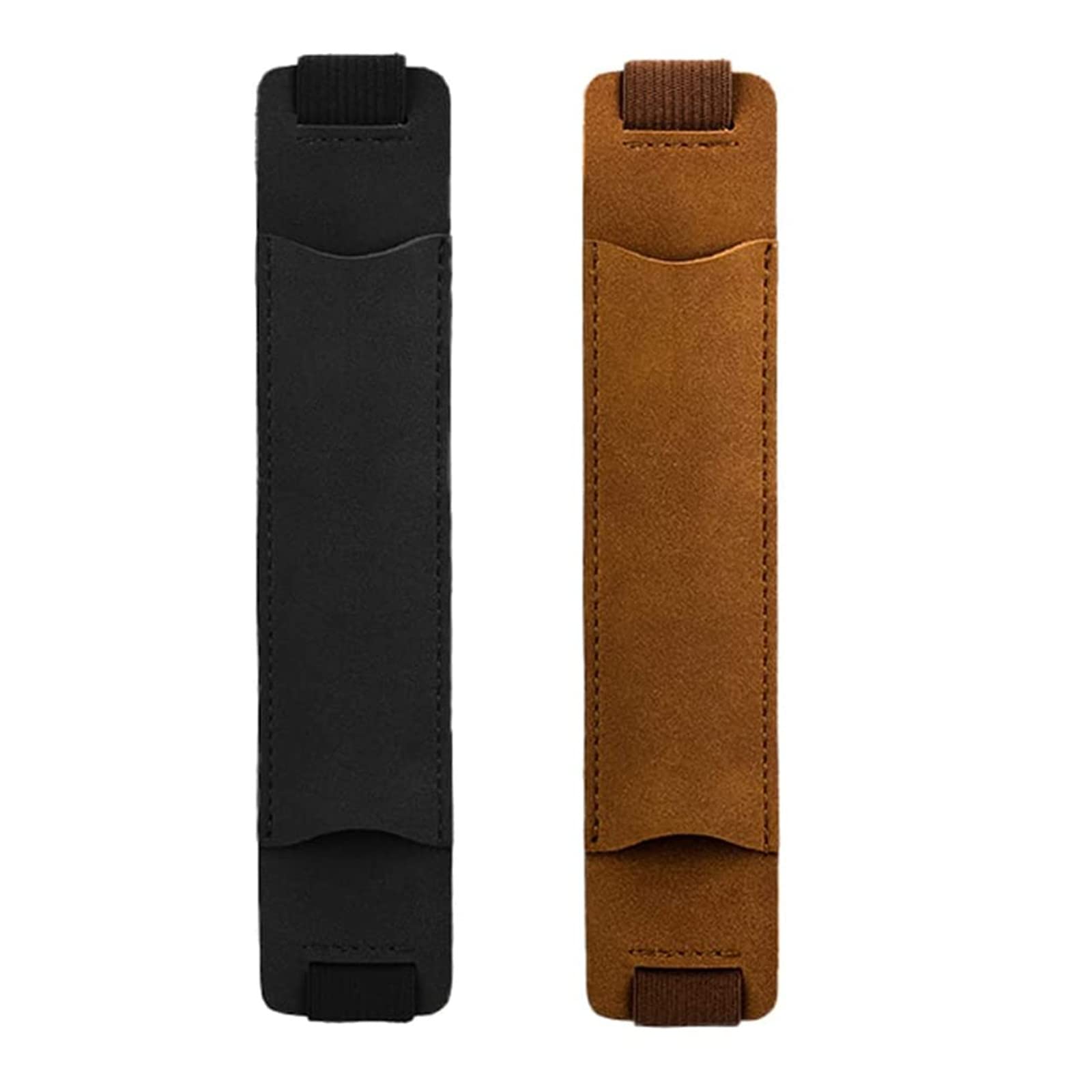 Soportes para Bolígrafos de Banda Elástica, Sujetalápices para Libro, Portalápices Elástico, Portalápices Bolsillo Elástico, Pen Loops, se Adapta a Diarios de Tapa Dura, Cuadernos, Negro y Marrón