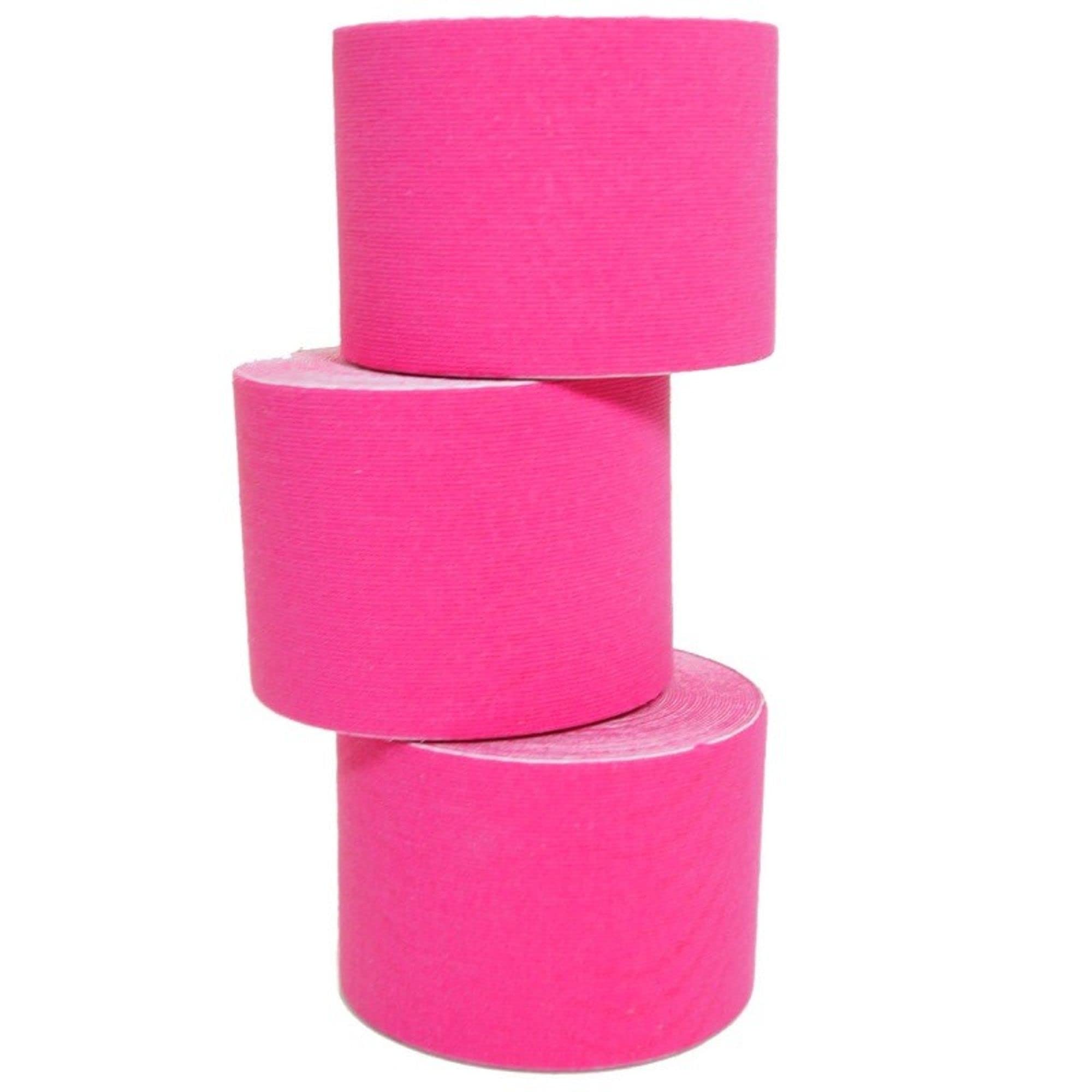 Starlabels Lot de 5 rubans kinésiologique 5 m x 5 cm Rose rose bonbon