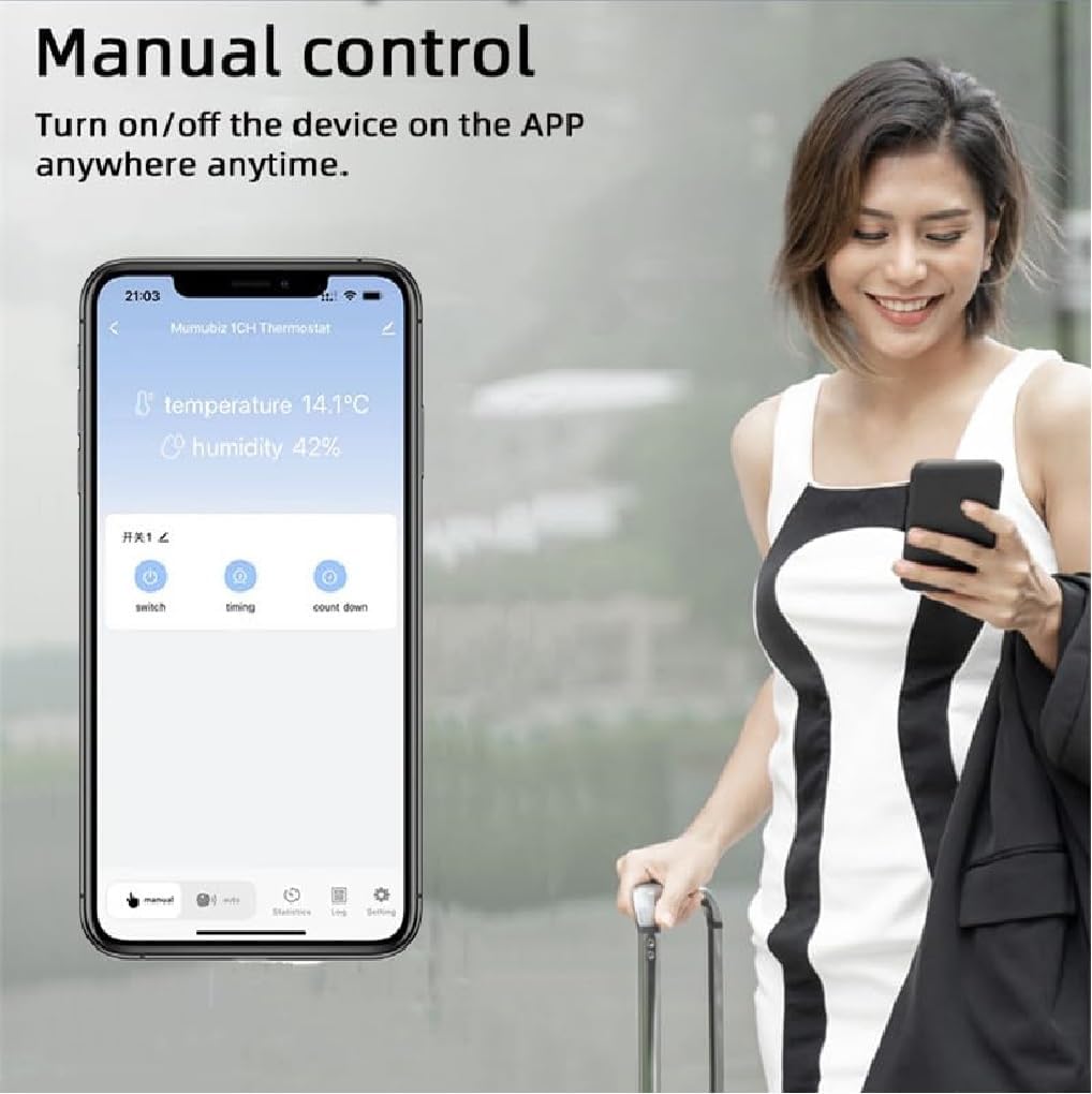 1CH Zigbee Temperature & Humidity Controller, USB 5V or AC 85-250V Extendable Probe Sensor, -20°C-80°C,Smart Life or Tuya App Remote, 10A Relay Switch (AC 85-250V) 6 616eZGH1idL. AC SL1020