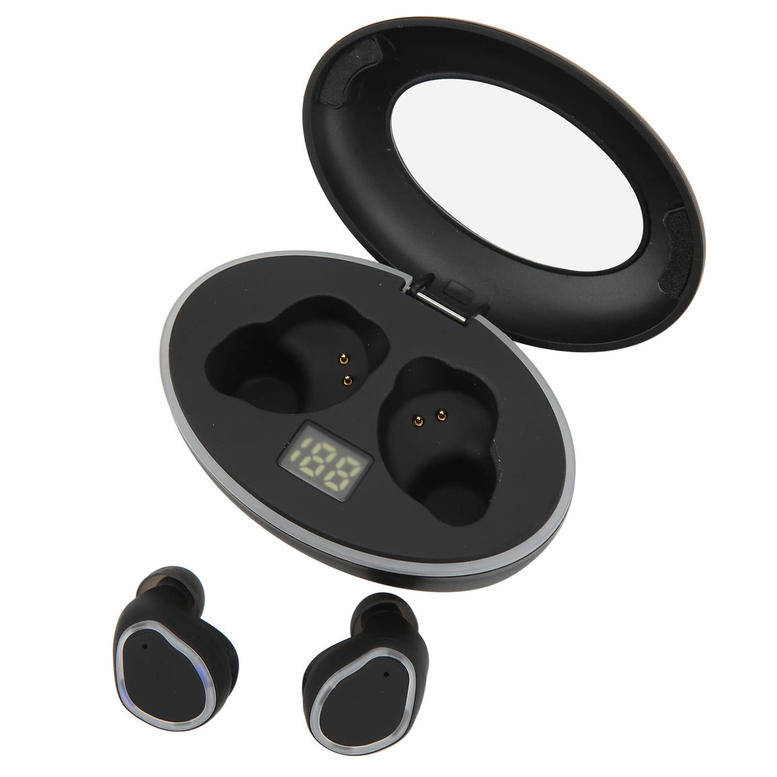 Chrees Cuffie Bluetooth Sportive, Auricolari BT Wireless con Bassi Potenziati, Riduzione del Rumore e Ganci Auricolari Anti-smarrimento, Ideali per Sport, Palestra, Corsa e allena