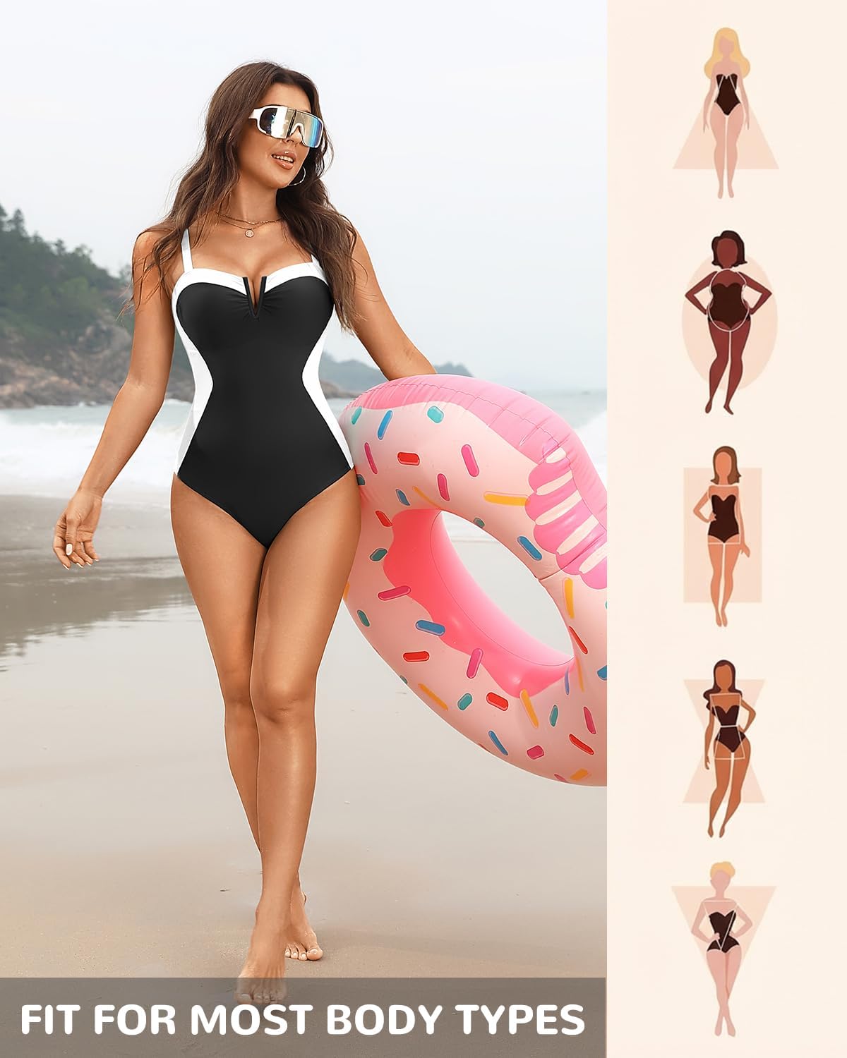 Daci Women's Tummy Control One Piece Swimsuit - Sexy Crisscross Back Bathing Suit 2026 - Image 2