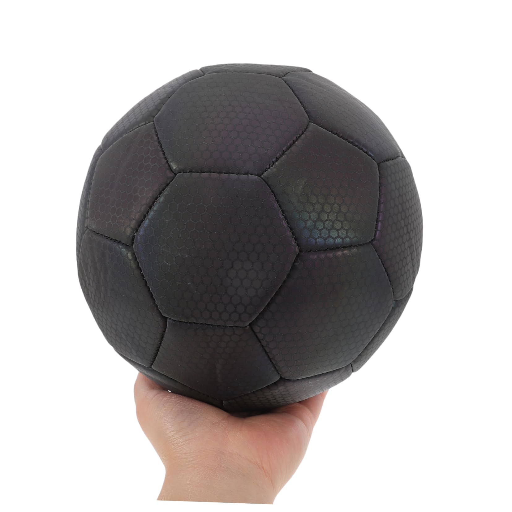 Happyyami Pallone da Calcio Riflettente Olografico, Allenamento e Partite