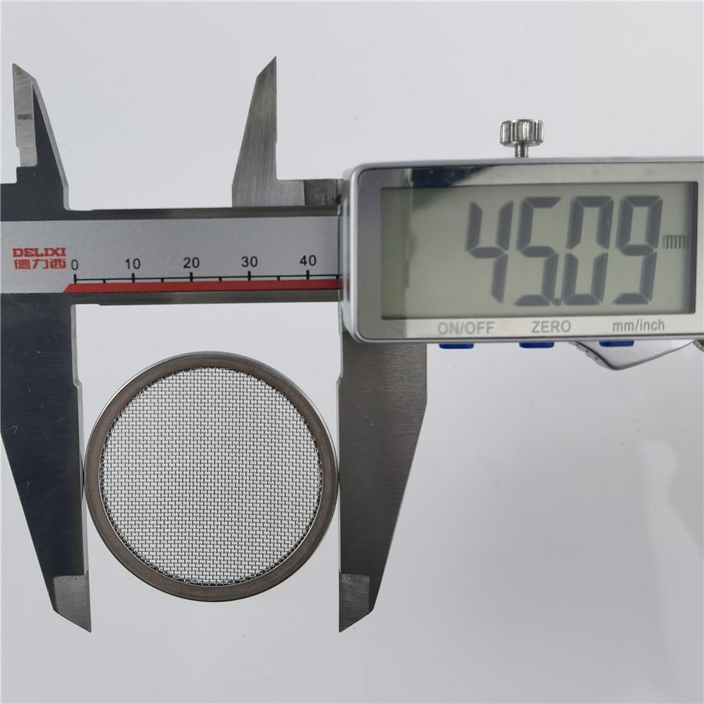 304 Stainless Steel Wire Mesh Filter Disc Flat Shape Mesh Screen Various Size(45mm(40) 10pcs)