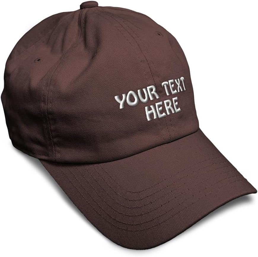 Soft Baseball Cap Custom Hat Personalized Text Cotton Dad Hats for Men & Women