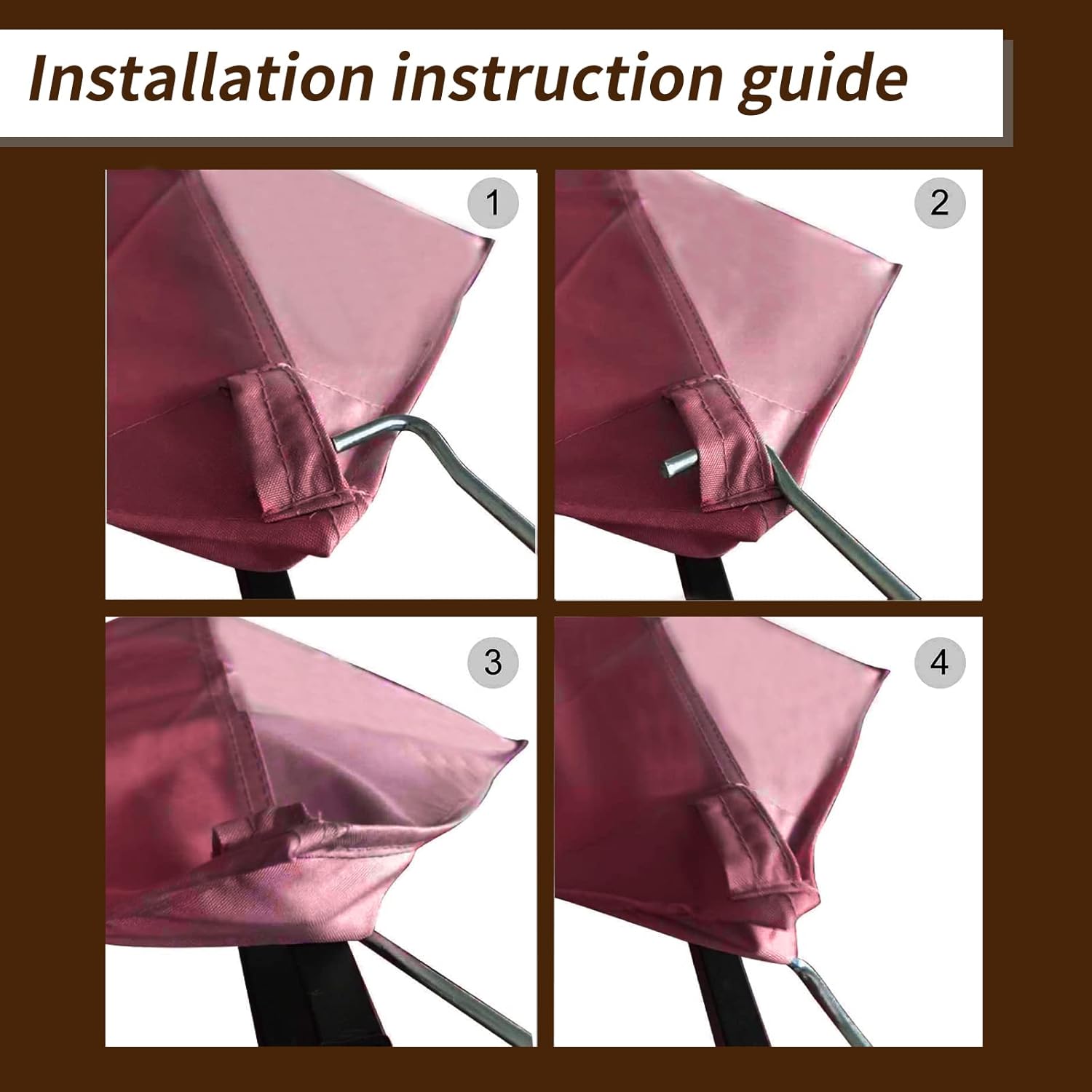 ISAGAPOY Replacement Canopy Top Cover for Garden Canopy Cover Roof with Air Vent for Gazebo (L-GZ798PST-E)