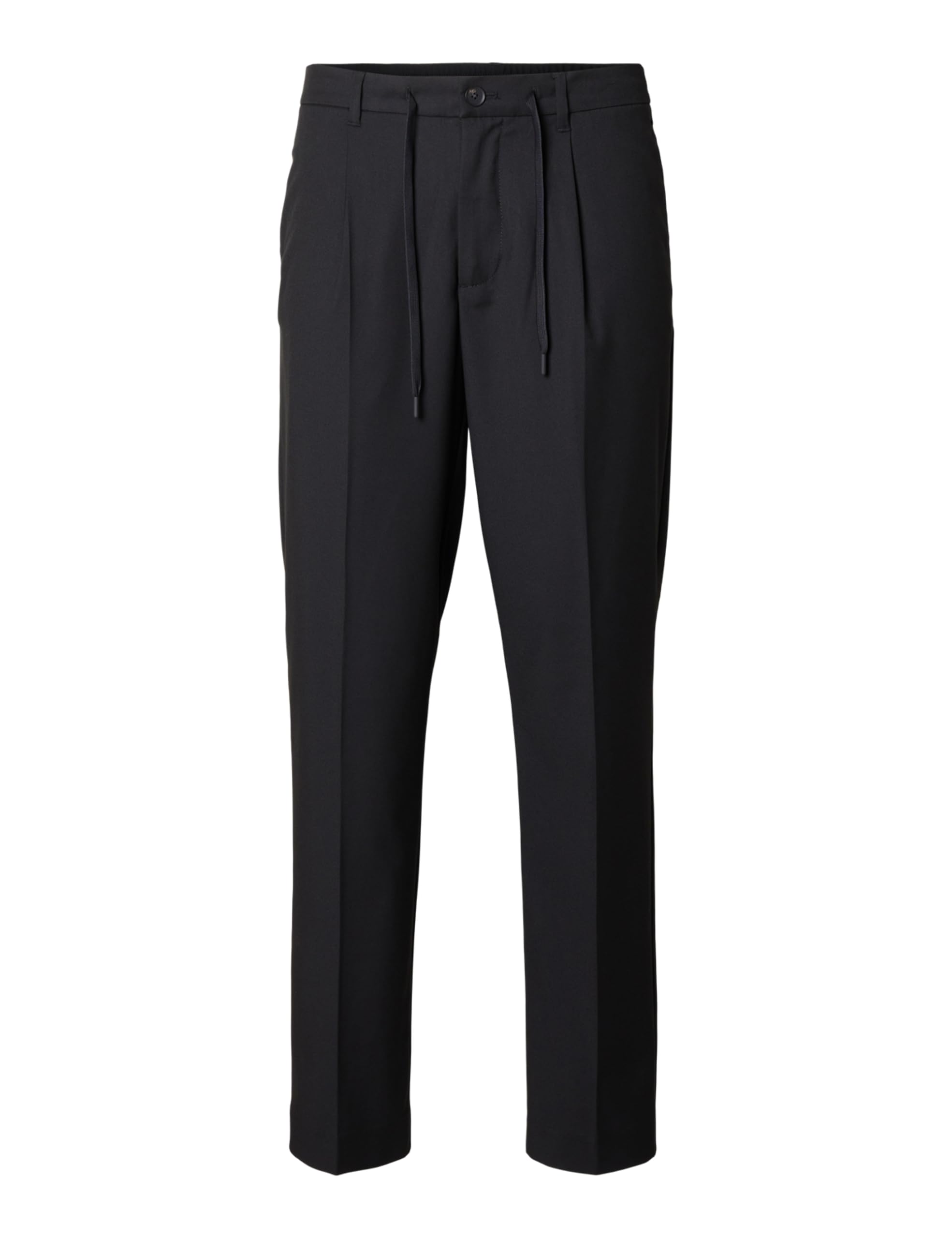 SELETED Homme SLH190-REG Tapered Leroy Pleat Pant NOOS, Black, M