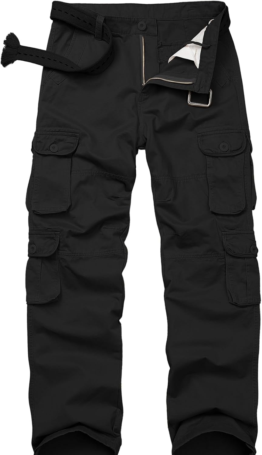 Men's BDU Casual Military Pants, Tactical Wild Army Combat ACU Rip Stop Camo Cargo Work Trousers with 10 Pockets