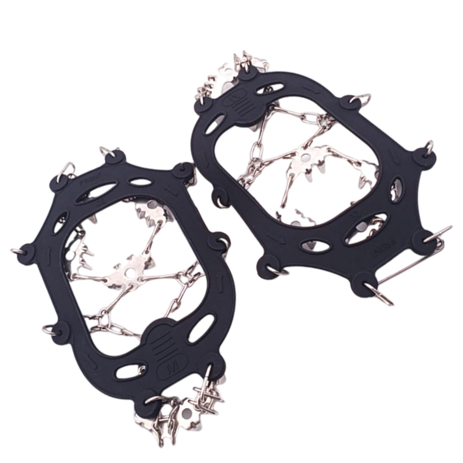 Crampons for Mountaineering Outdoor 24 Teeth Ice Climbing Crampons Ice Crampons Snow Skid Spikes Winter Clip