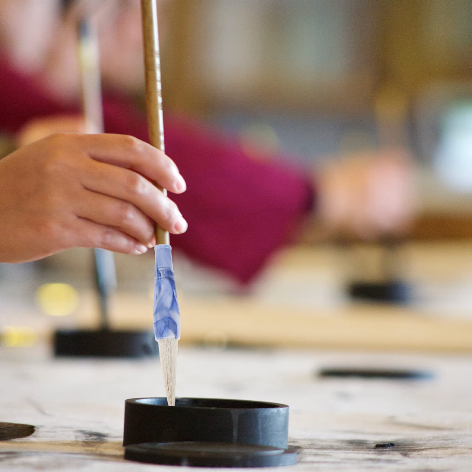STOBOK 3stücke Universeller Pinselkopf Aus Kunststoff Praktisches Zubehör Für Kalligraphie Malerei Und Zeichnen Installieren Waschbar Mit Wasser Für Studium Und Kreative Projekte
