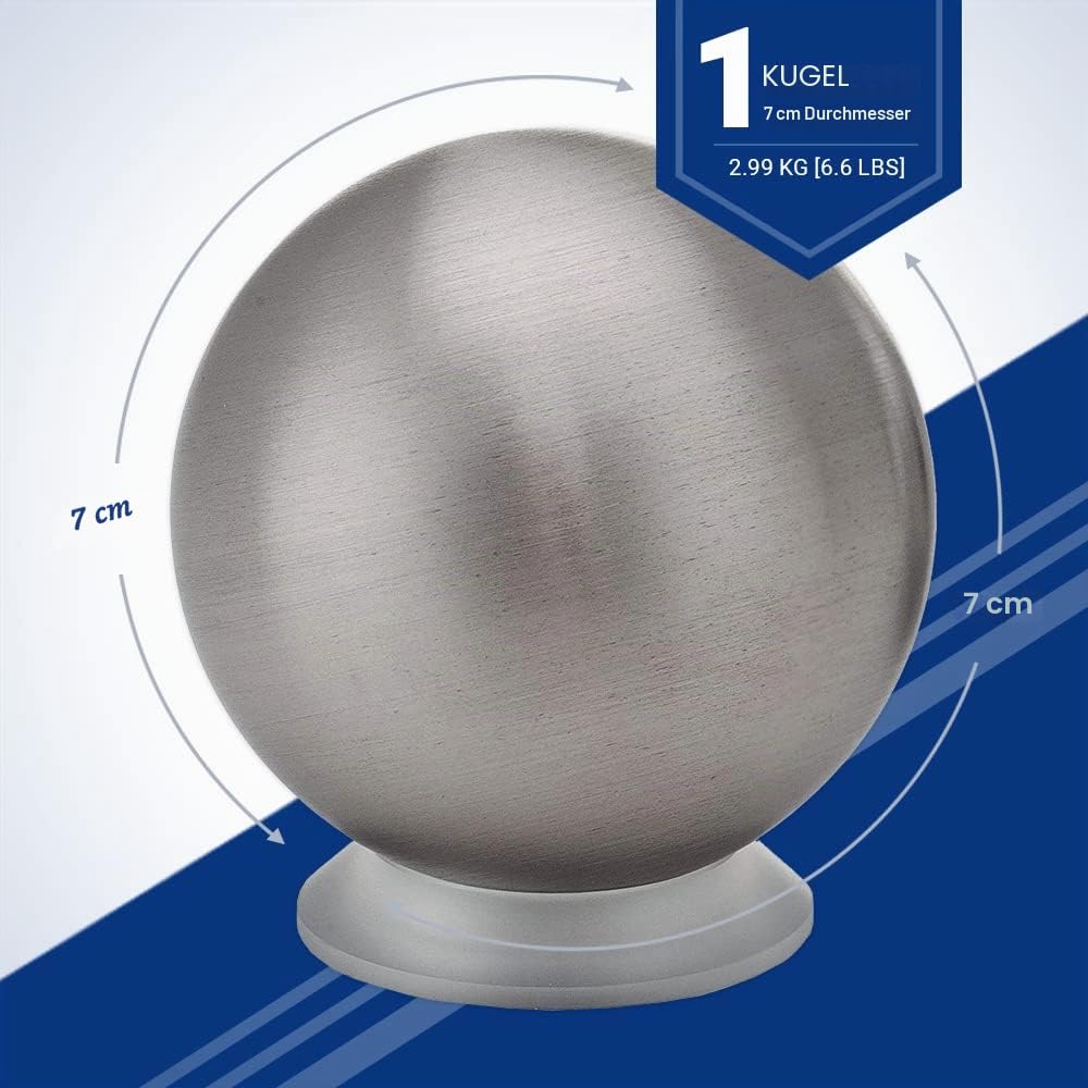 Midwest Tungsten Service Wolframkugel – 7 cm Durchmesser, 3 kg – größte Größe.