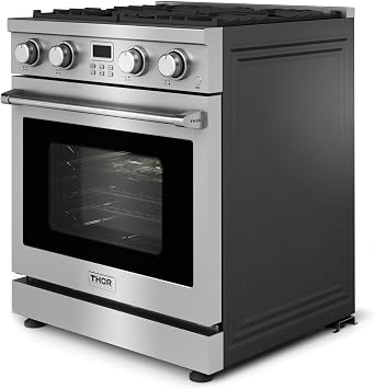 THOR Kitchen Professional 30-Inch Liquid Propane Range in Stainless Steel - Model ARG30LP