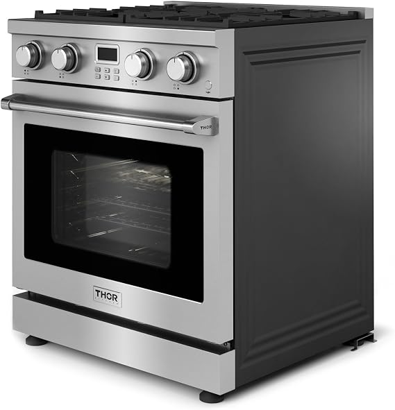 THOR Kitchen Professional 30-Inch Liquid Propane Range in Stainless Steel - Model ARG30LP