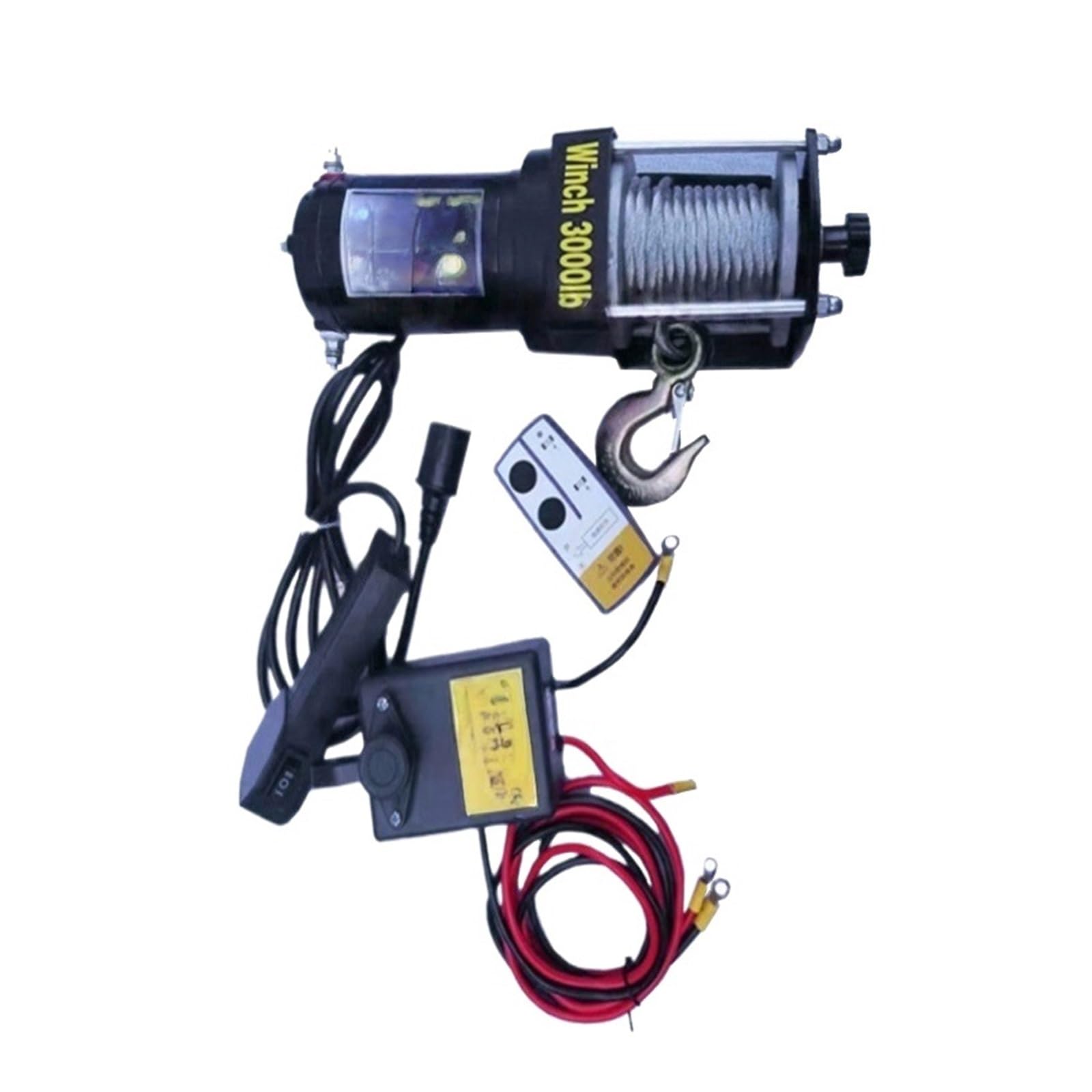 Paranco a Leva Elettrico Verricelli elettrici Auto elettrica da 3000 libbre 12V 24V