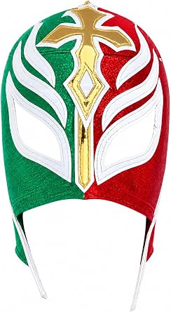 San Rafael Arcangel REY MISTERIO Semi Pro Lucha Libre Wrestling Lycra Mask Costume Wear Adult Size Luchador with Velcro Easy to Wear