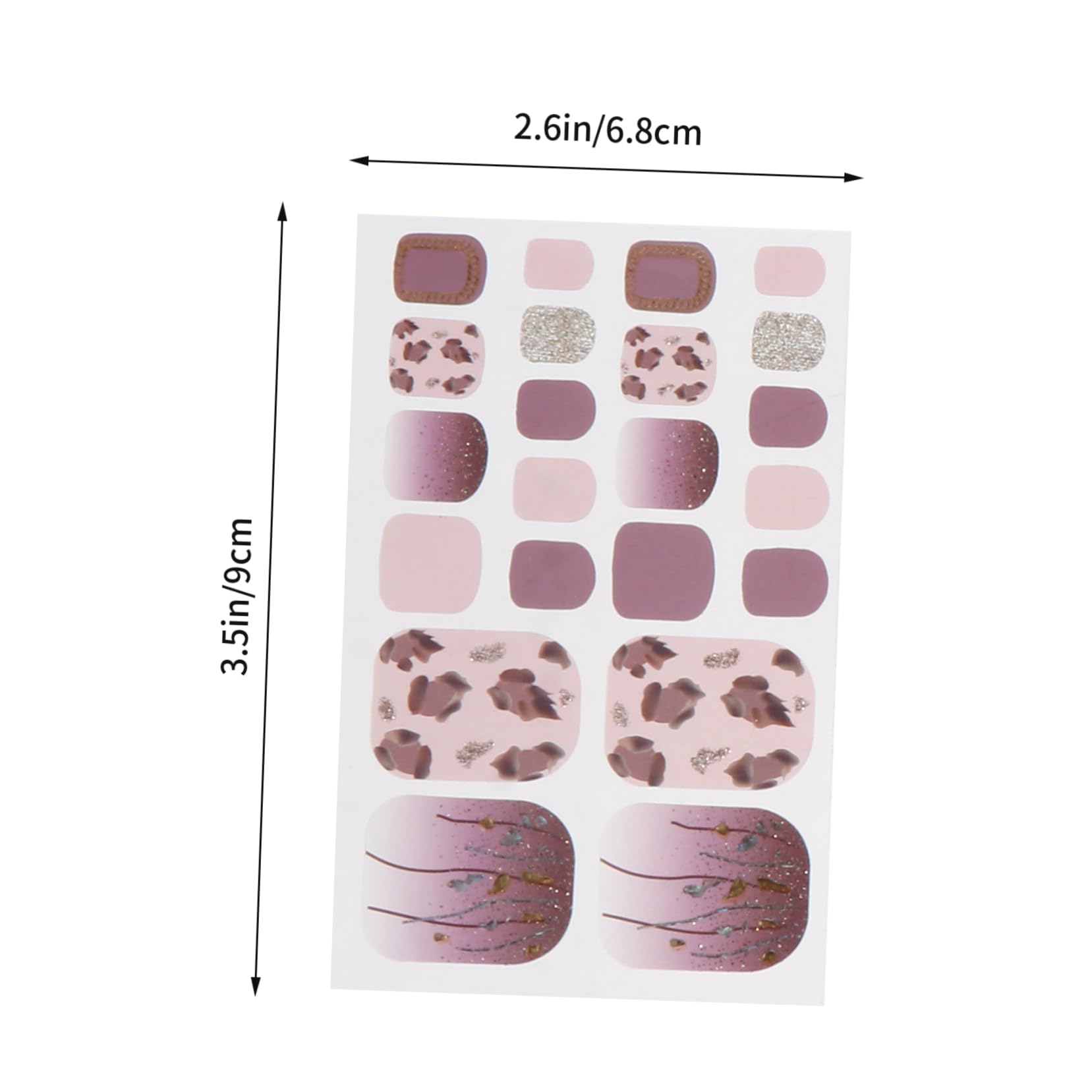 PACKOVE 5 Set Adesivi Per Unghie Autoadesivi Con Decorazioni Creative Per Manicure Adatti Per Eventi E Rimuovibili E Facili Applicare 6 Fogli*5
