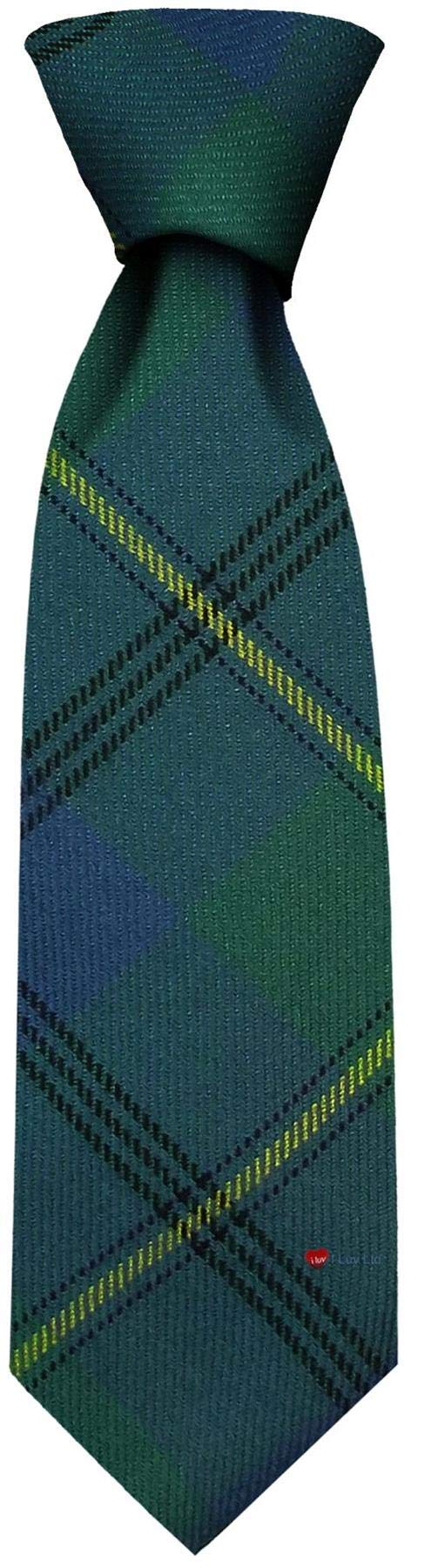 I LUV LTD Gents Neck Tie Johnstone Ancient Tartan Lightweight Scottish Clan Tie