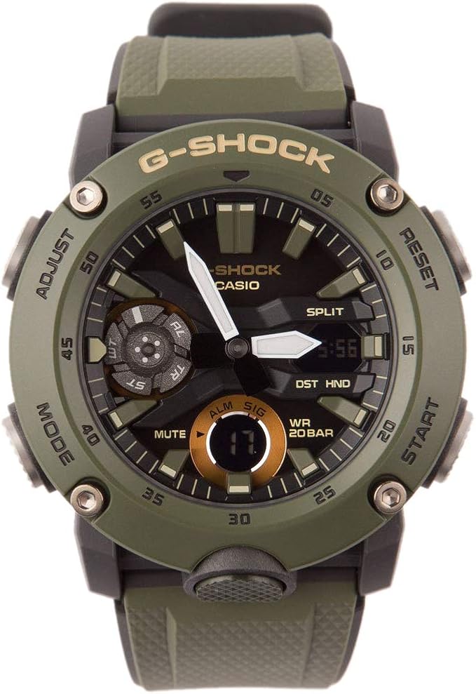 G-Shock By Casio Men's Analog-Digital GA2000-3A Watch Military Green :  Amazon.it: Orologi