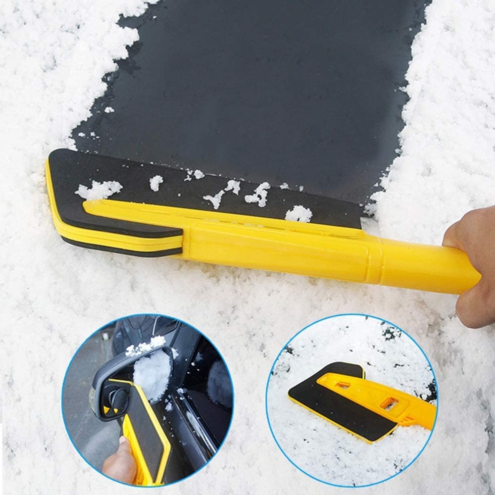 XMING Cepillo de Nieve EVA El Cepillo de Nieve de Material no Hace daño al Coche, la Nieve y la Pala de Hielo, extraíble y fácil de almacenar el Cepillo de la Nieve del Coche de la Pala de Nieve. (Co