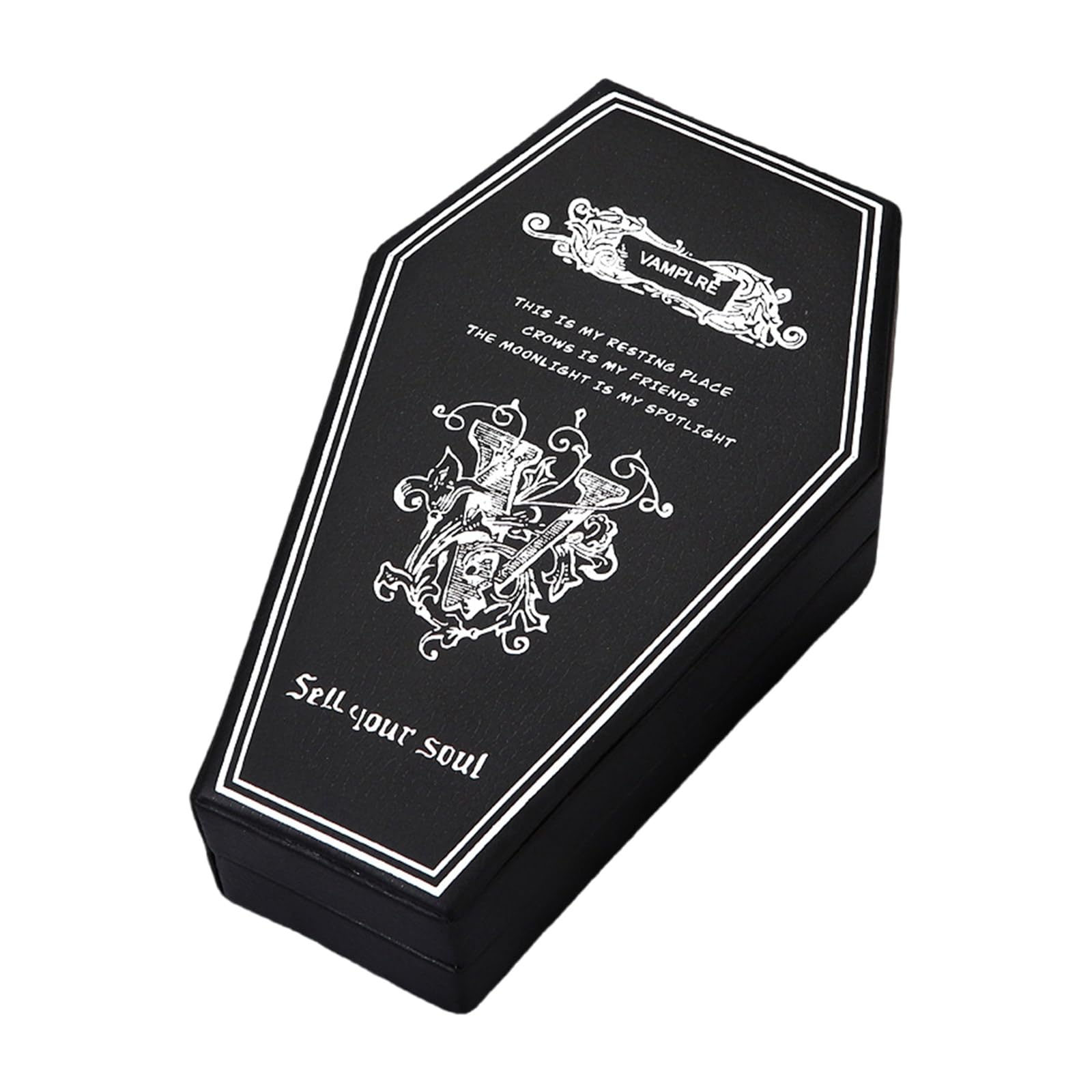 Boîte à bijoux terrifiante avec compartiments spacieux anti-nœuds