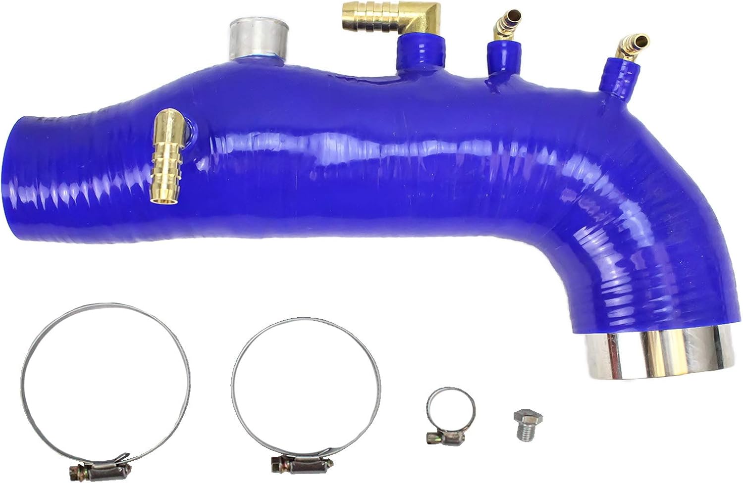 Rev9(SH-003-BLUE-B) Silicone Turbo Inlet, Blue, for Subaru Legacy GT 2007-09 EJ25