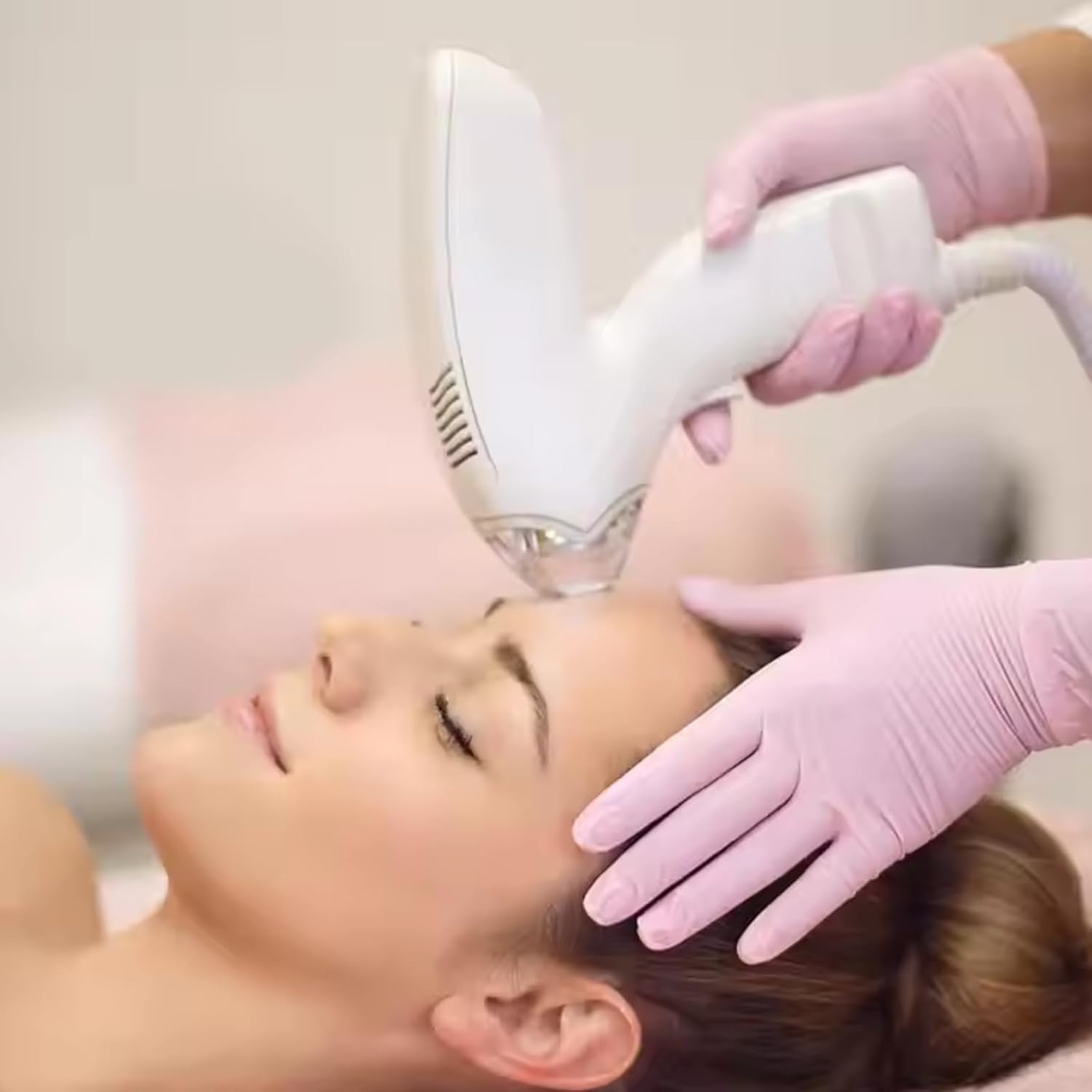 Professional Thermal Fractional Machine with 1 Handle Beauty Device for Face Skin Rejuvenation Lifting, Tightening, Infusing, Effective Wrinkle and Puffiness Reduction Shrink Pores Fine Lines