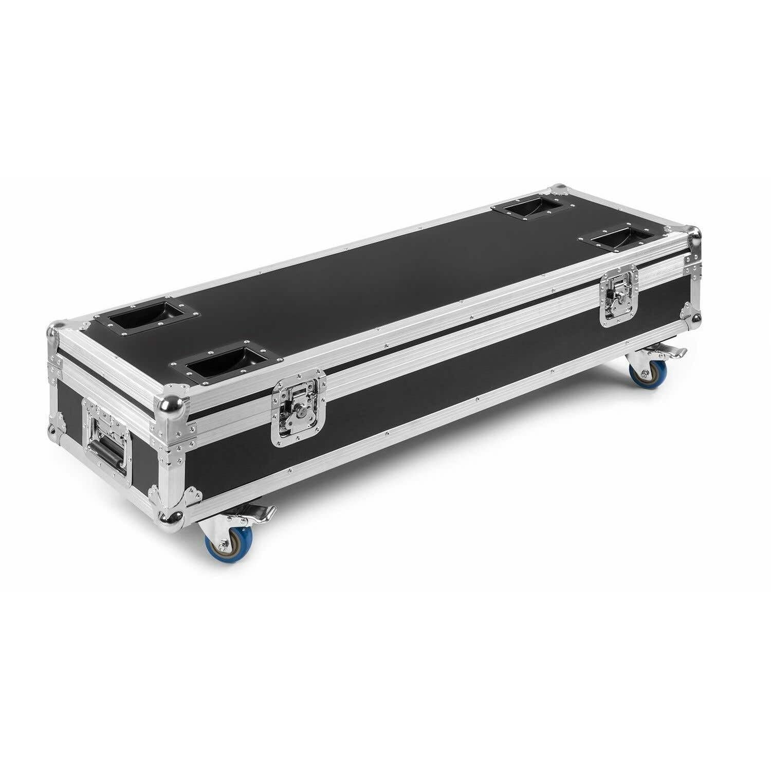 BeamZ FCLCB14 - Flightcase pour 4 Barres LED LCB14-1220 x 395 x 400mm, avec roulettes, Mousse de Protection, Rangement Câbles, Idéal pour Transporter Vos Barres LEDs en Sécurité