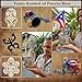JULYSVE Puerto Rico Souvenirs, Coqui Pencil Holder, Boricua Themed Pen Holder with Taíno Symbols, Atabey, Yúcahu, Moon Goddess, Old San Juan Garita Morro, Hibiscus Puerto Rican Flag Handcrafted Crafts