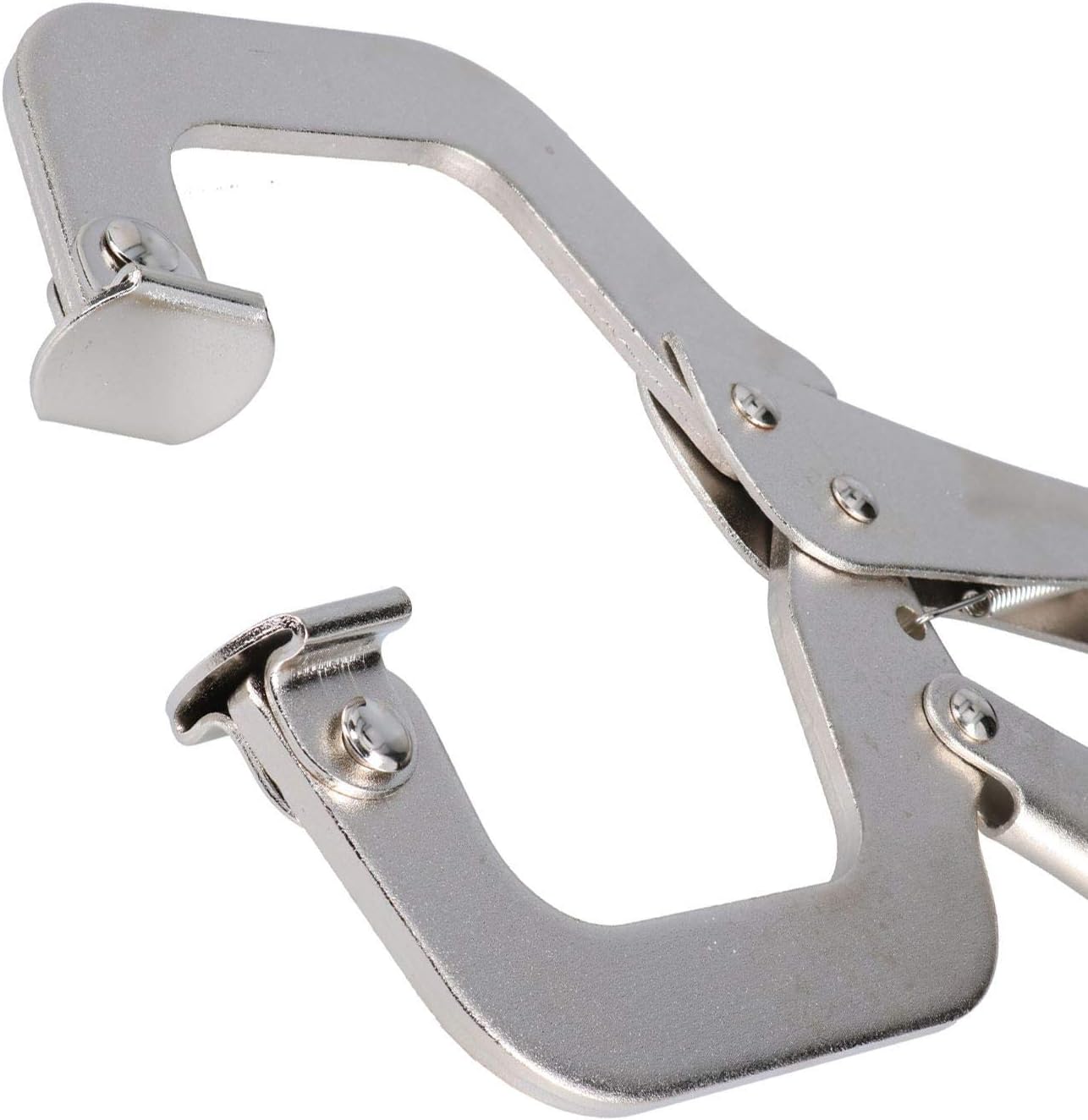 11" Welding C Clamp with Swivel Pads Fully Adjustable Quick Release Fastener 2pc