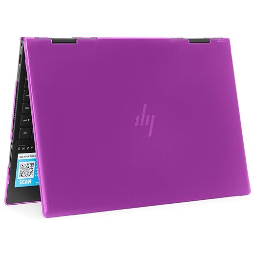 mCover Case Compatible for 2020~2022 15.6" HP Envy x360 15-EExxxx (AMD CPU) / 15-ED (Intel CPU) Series Laptop ONLY (NOT Fitting Any Other HP Models) - Purple