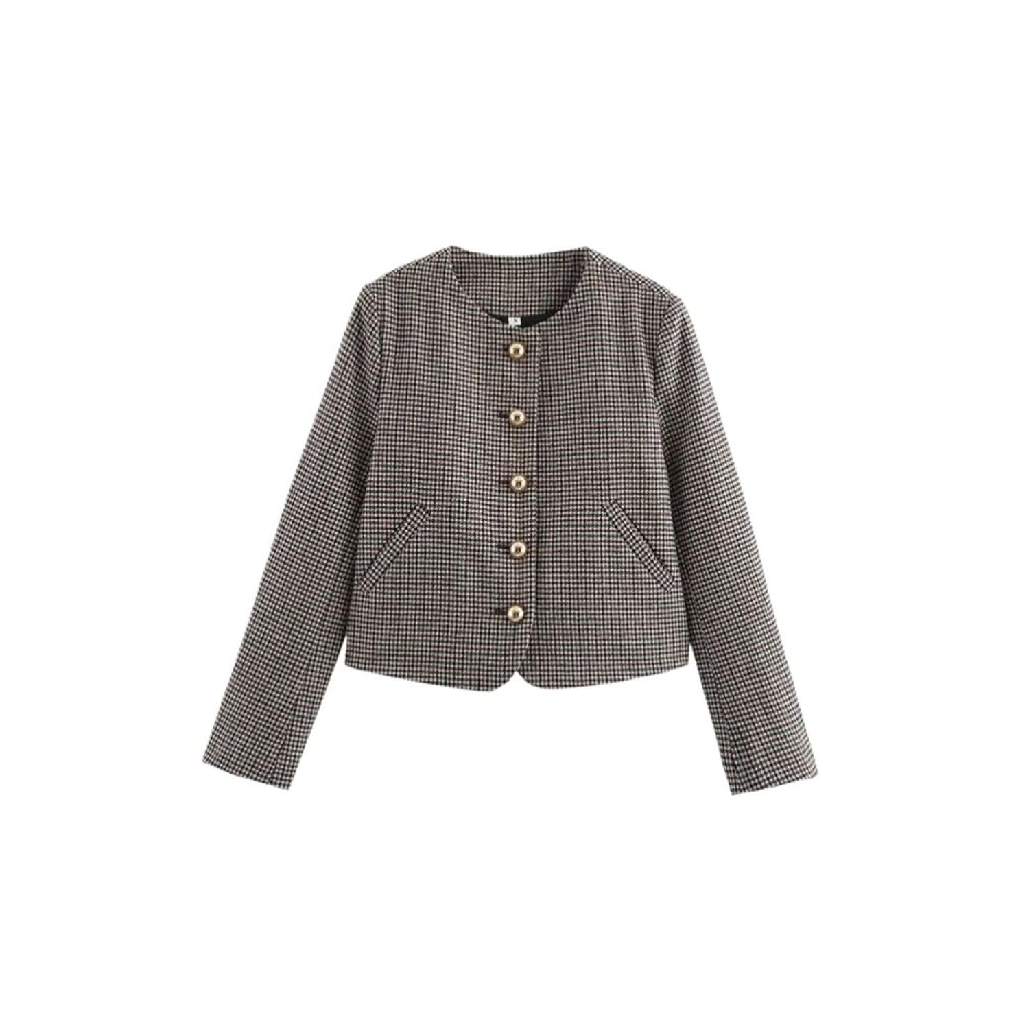 Womens Grey High Rise Knee-Length Solid Cotton Skirt and Jacket Two-Piece Set for Women All Ages