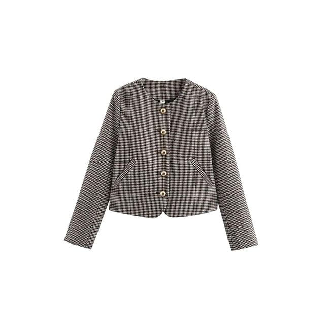 Womens Grey High Rise Knee-Length Solid Cotton Skirt and Jacket Two-Piece Set for Women All Ages