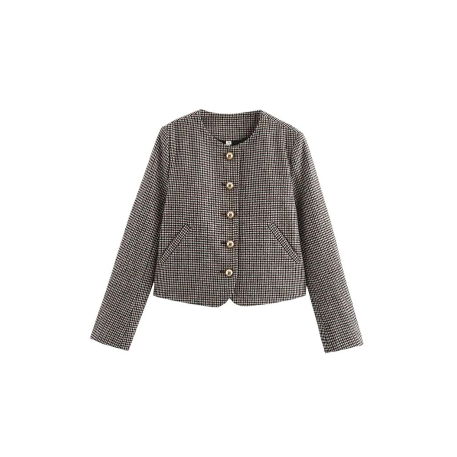 Womens Grey High Rise Knee-Length Solid Cotton Skirt and Jacket Two-Piece Set for Women All Ages