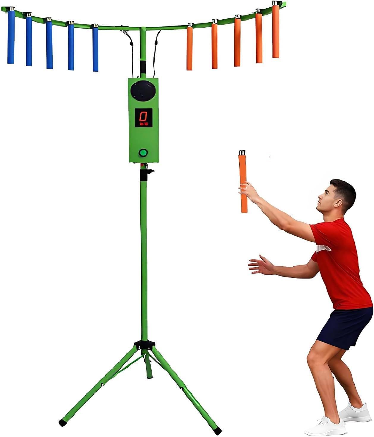 XUXIAO Hand Eye Coordination Training Machine, Catch Stick Game Green