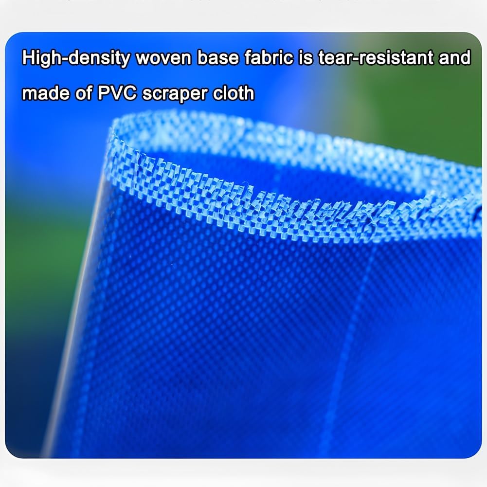 Large PVC Canvas Fish Pond - Rectangular Above Ground Pool with Steel Frame, Foldable Water Storage Tank, Easy Setup for Camping, Backyard, Garden, Outdoor Water Feature