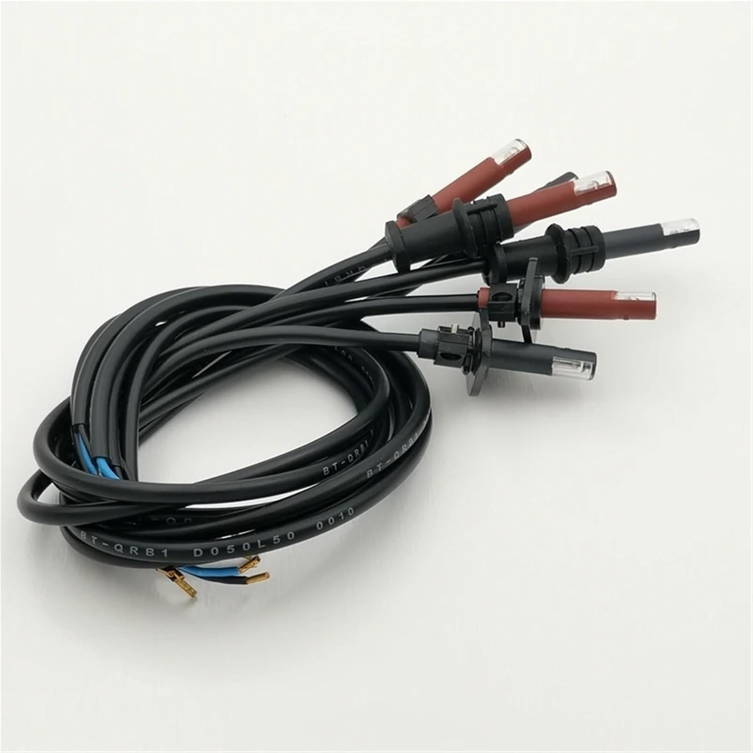 Plastic Bulb Ordinary QRB1 Flame Sensor Diesel Burner Photocell Photosensitive Resistance Electric Eye Boiler Singal Detector(Burgundy)