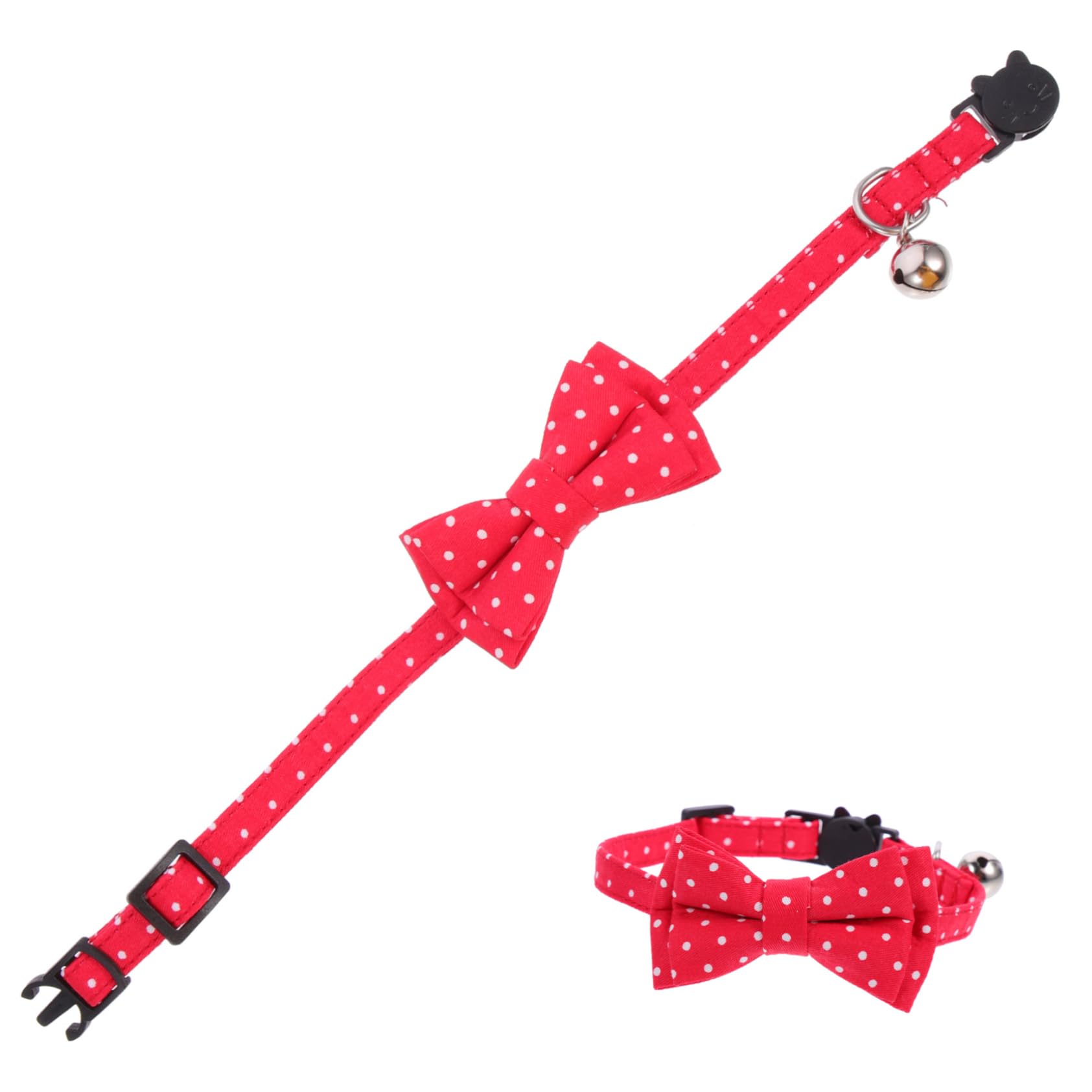 Sosoport 5stücke Verstellbarer Hundehalsband Mit Abnehmbarem Fliegen-Design Und Glöckchen Für Kleine Hunde Und Katzen Aus Hochwertiger Für Feste Und Tägliches Tragen