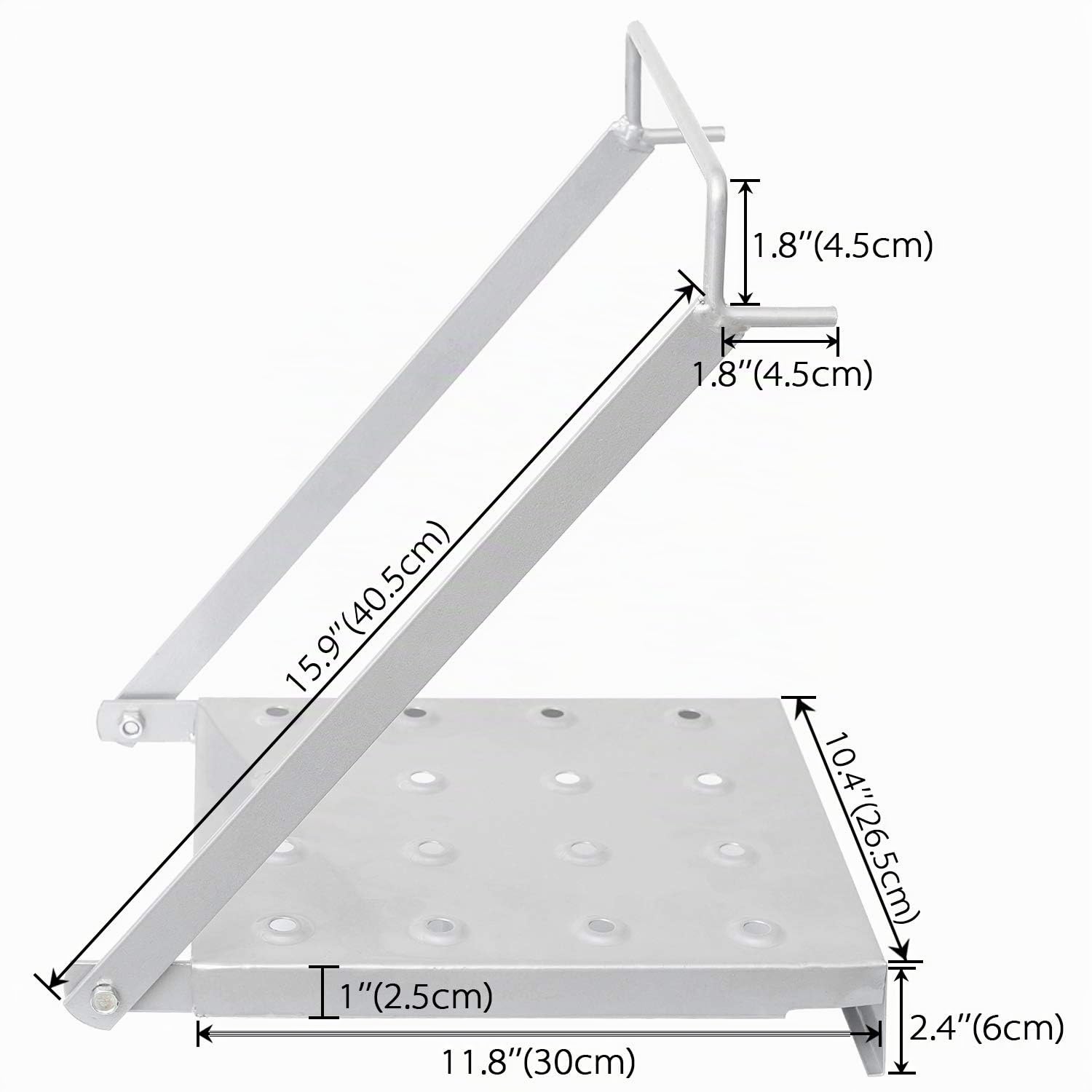 Piattaforma di Lavoro, Scala Telescopica Accessorio per Scala, Piattaforma Lavoro Scaletta Utensili di Ponte Antislittamento Tiene 180 kg