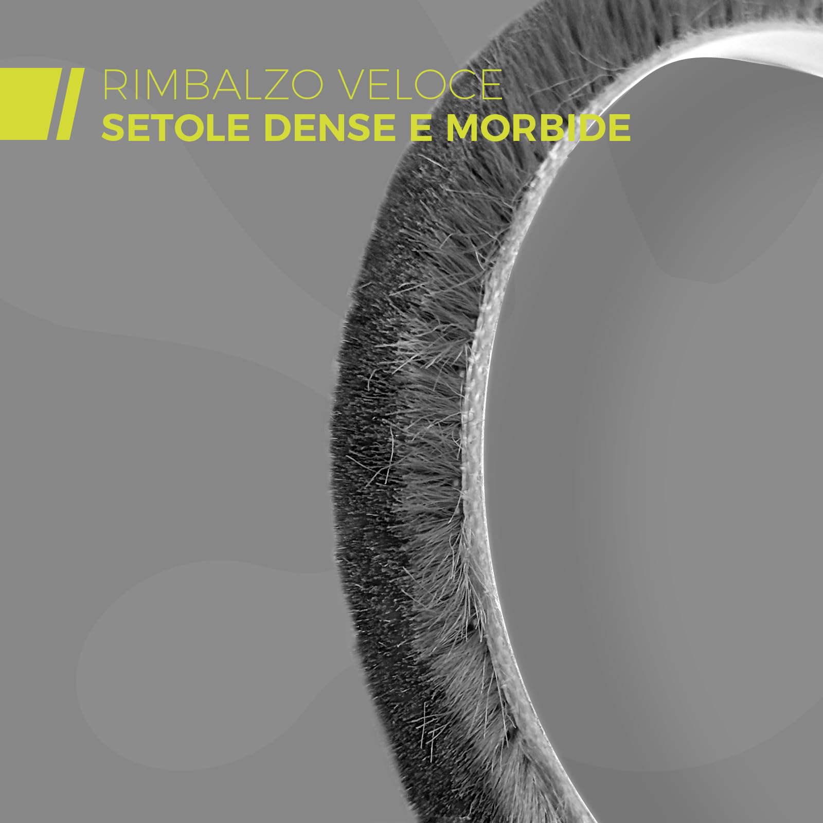6 m Guarnizione Spazzola, 9 mm (L) x 9 mm (S) Guarnizione a Spazzola Autoadesiva, Antipolvere, Antivento, Riduzione del Rumore, Paraspifferi Spazzola Per Porte, Finestre, Armadi - Grigio