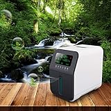 ❤ 【Control Inteligente】 Hermoso panel IMD de color grande y con control remoto por infrarrojos más conveniente. Se puede programar durante 2 horas. Si no desea establecer el tiempo, puede presionar "Tim-" para restar el tiempo establecido o reiniciar el Concentrador de Oxígeno para uso continuo. Nota: Agregue agua al tanque de agua cada dos horas.